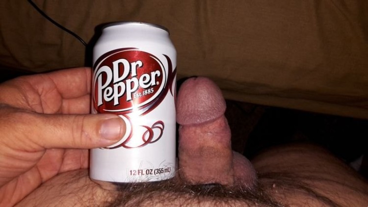 Comparing my little dick to a soda can. The can wins.